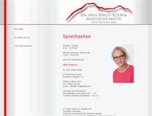 Tablet Screenshot of dr-birgitkleber.com